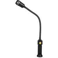 PCWORK PCW12F Schwanenhals Arbeitslampe, Magnetfuss, 400lm, 6500K LED, 18650 3,7V Akku, USB-C