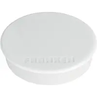 Franken Kraftmagnete , rund, bis 2,5 kg, Speziallackierung, Ø 38 mm, Kunststoff, weiß, 10 Stück