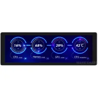 Waveshare 7,9 IPS Touch-Display: 400×1280 Pixel, HDMI, Hi-Fi-Lautsprecher, inklusive Zubehör