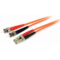 StarTech.com .com 2m Multimode 62,5/125 Duplex LC auf ST LWL / Glasfaserkabel, 2 m, OM1, LC, ST