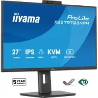 Iiyama ProLite XB2797QSNPH-B1 27IN IPS LCD 4MS 2560X1440 350CD/M2 HDMI/DP/USB 2, 68,6 cm (27"), 2560 x 1440 Pixel, Quad HD, Schwarz