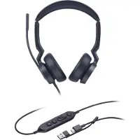 Yealink UH46 Dual UC USB-C/A Headset, Kabelgebunden, 20 - 20000 Hz, Büro/Callcenter, 166 g, Kopfhörer, Schwarz