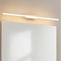 Ideal Lux 331690 RIFLESSO Wandleuchte über Spiegel, 820 mm breit, LED, 19 W, 2150/1360 lm, 3000 K, Schutzart IP54, weiß