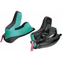 X-Lite X-502/Ultra Carbon Wangenpolster, schwarz/grün, 45mm