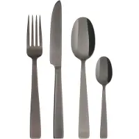 Sambonet Besteckset Flat PVD Schwarz (24-teilig)