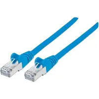 Intellinet Premium Netzwerkkabel, Cat6, S/FTP, 100% Kupfer, Cat6-, LS0H, RJ45-Stecker/RJ45-Stecker, 15,0 m, blau, 15 m, Cat6, S/FTP (S-STP), RJ-45, RJ-45, Blau