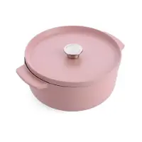 KitchenAid CC007431-001, Rund, Allzweckpfanne, Rosé (Farbe), Emaille, Eisenguss, Edelstahl, 5,2 l