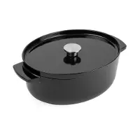 KitchenAid CC006064-001, 5,6 l, Schwarz, Eisenguss, Keramik, Elektro, Gas, Halogen, Induktion, Versiegelte Platte, Schwarz, Eisenguss