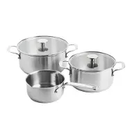 KitchenAid Stainless Steel, 5-Teiliges Kochtopfset, Spülmaschinenfest