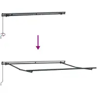 vidaXL Ausziehbare Markise Sand 500 x 300 cm Polyester und Aluminium
