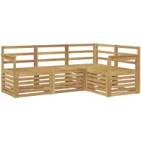 vidaXL Sofagarnituren 4 pcs Weiß 187,5 x 128,5 x 73 cm