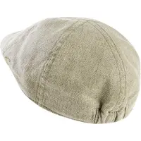 Camel active Flat Cap aus Leinen-Mix in Olivgrün | Gr.: XL