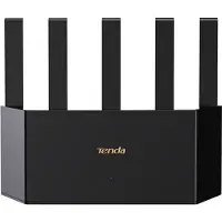 Tenda TE3L v1.0 BE3600, Wi-Fi 7 (802.11be), Dual-Band (2,4 GHz/5 GHz), Ethernet/LAN, Schwarz, Tabletop-Router