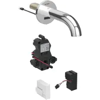 Geberit Piave Waschtischarmatur, Ausladung 220mm, mit Mischer, Netzbetrieb, für UP-Funktionsbox, 116.282.21.1, Farbe: hochglanz-verchromt
