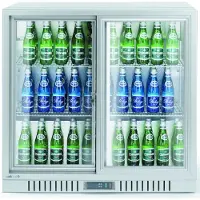 Hendi Kühlschrank mit 2 Schiebetüren, Arktic, 150L, Silber, 220-240V/160W, 900x520x(H)840mm