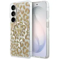 GUESS - IML Leopard Print Triangle (GUHMS26SHLEGTGLW) - Samsung Galaxy S26 - Brown