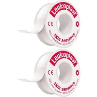 Leukoplast Skin Sensitive 2,5 cmx1 m m.Schutzring 2x 2x1 St Pflaster