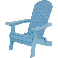 Axi Claire Adirondackstuhl aus Kunststoff in Hellblau | Gartenstuhl / Loungestuhl / Adirondack Stuhl / für 1 Person mit Armlehnen & hoher Rückenlehne | 84,5 x 77 x 95,5 cm