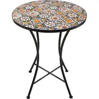 Axi Amélie Bistrotisch, Mosaiklook, Casa del Sol | Bistrot-Gartenmöbel, Mosaik-Bistrotisch für Garten/Balkon/Terrasse | Gartentisch 60 x 60 x 75 cm