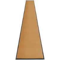 Miltex Schmutzfangmatte Eazycare Style, eckig, antistatisch, UV-beständig, waschbar, High-Twist-Nylon & Niltrilgummi, 850 x 3000 mm, braunbeige