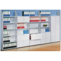 Kerkmann Büroregal Dante, Anbauregal, H 1900 x B 800 mm, Rückwand, lichtgrau