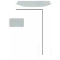 Mailmedia Versandtaschen C4 mit Fenster 100g/qm selbstklebend weiß VE=250 Stück