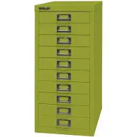 Bisley MultiDrawer L2910 Schubladenschrank grün 10 Schubladen 27,8 x 38,0 x 59,0 cm