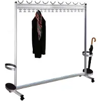 Kerkmann Garderobe multiline, B 1800, 18 Hut-/68 Mantelhaken