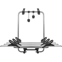 Menabo Shadow Silver | Fahrrad-Heckträger für 3 Fahrräder für Heckklappe und Kofferraum - Aluminium