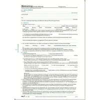 Rnk Vertragsformular Mietvertrag für Wohnungen - 10 Stück, DIN A4, 210 x 297 mm, 3 B