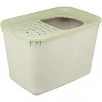 Trixie Katzentoilette Hop-In 38 x 39 x 58 cm grün Grau Kunststoff