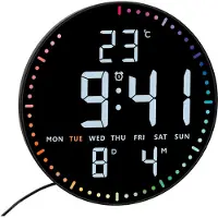 TFA-Dostmann Digitale LED-Wand- oder Tischuhr
