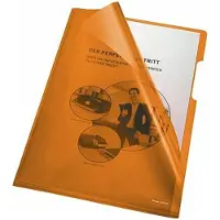 Bene Transparent omslag A4 PVC 0.15 mm Orange (transparent) 205000OR 100 stk