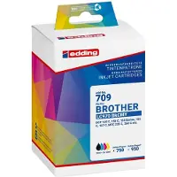 Edding EDD-709, Schwarz, Cyan, Magenta, Gelb, 23 ml, 12 ml, 4 Stück(e), 750 Seiten, Einzelpackung