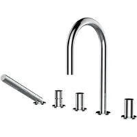 Laufen 5-L-Wannenfüllkombi KARTELL o Armaturenplatte chrom