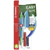 Stabilo Ergonomischer Schulfüller für Rechtshänder mit Anfänger-Feder A - EASYbirdy in himmelblau/gr