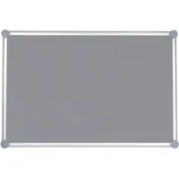 MAUL Pinnwandtafel 2000, Textil, grau, 900 x 1200 mm