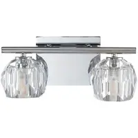 Elstead Lighting Regalia LED Wandleuchte G9 2-fach Poliertes Chrom Klar IP44