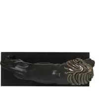 Goebel Deko-Objekt Studio 8 - Löwe, Biskuit-Porzellan, Schwarz, 27 cm, 30800151