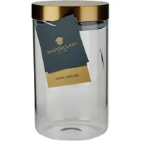 Masterclass Luftdichtes Lebensmittelbehältnis 1000 ml, goldener Deckel