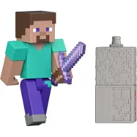 Mattel - Biome Builds 8cm Figure - Steve (JJR85-JJ10)