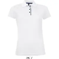 Sol SOLs 01179 | Womens Sports Damen Poloshirt Performer - Farbe: White - Größe: XXL