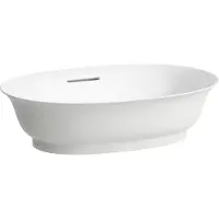 Laufen The New Classic Waschtisch-Schale, oval, ohne Hahnloch, mit Überlauf, 550x380mm, H8128534001091, Farbe: Weiß mit LCC