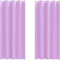 vidaXL Verdunkelungs-Vorhänge mit Ringen 2 pcs Lila 260 x 140 cm