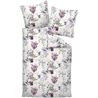 Janine Mako-Satin Bettwäsche Milano 45128-05 lila beere 135x200 cm + 80x80 cm