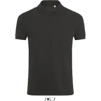 Sol SOLs 01708 | Herren Phoenix Polo / Gekämmte, ringgesponnene Baumwolle - Farbe: Charcoal Melange - Größe: XXL