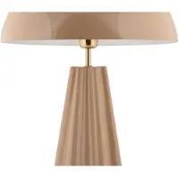 Leitmotiv - Tischleuchte Amplio Xl - Braun - Ø30cm Tischlampe - Nachttischlampe, Wohnzimmer, Schlafzimmer