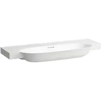 Laufen The New Classic Wastafel 120x48x16,5 cm met overloop z/kraangat Wit