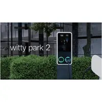 Hager Ladestation witty park II 2x22kW mit 2xTyp 2 Ladebuchse
