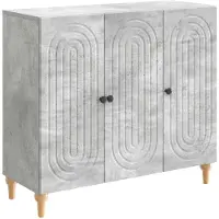 vidaXL Sideboard Betongrau 89 x 34,5 x 80 cm Holzwerkstoff